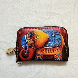 Colorful Elephant RFID Card Wallet NEW